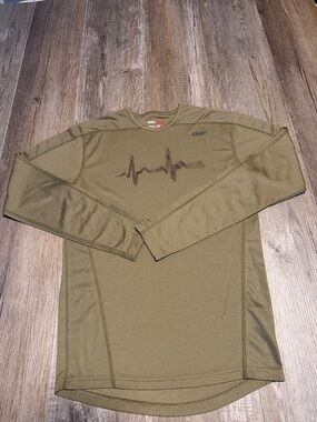 Men's Swix Olive Green Long-Sleeve Performance Shirt